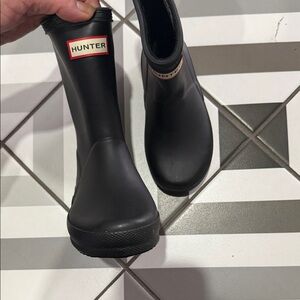 Hunter Classic Black Waterproof Boots kids boots size 8